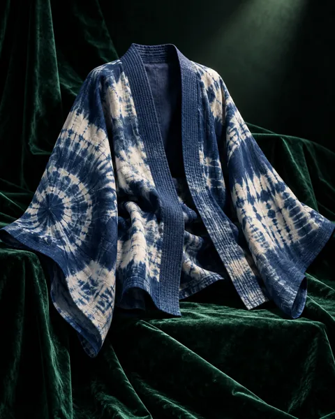 Shibori Kimono Jacket · Moody Velvet