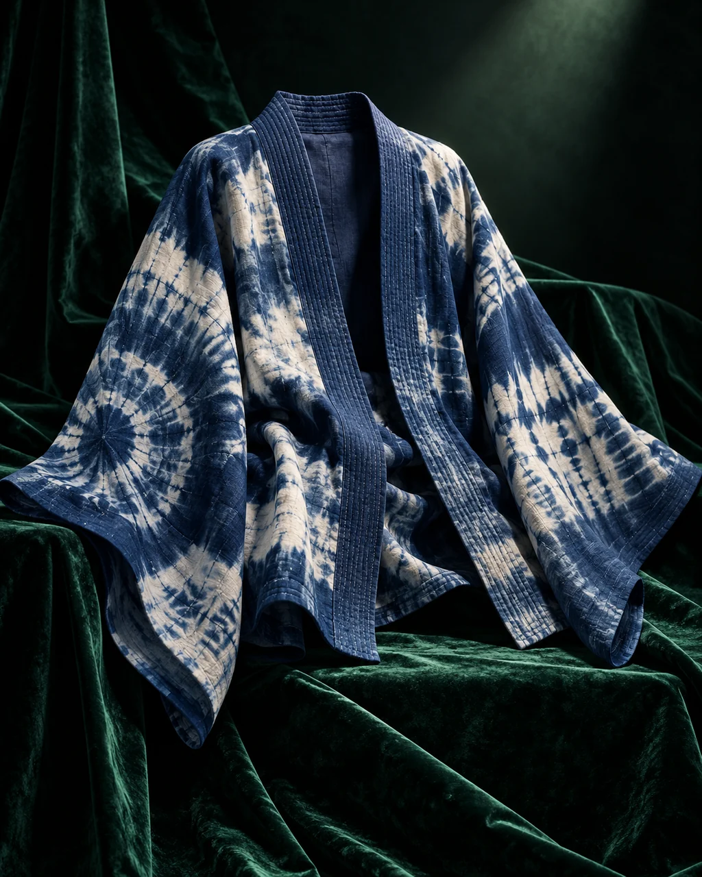 Shibori Kimono Jacket · Moody Velvet