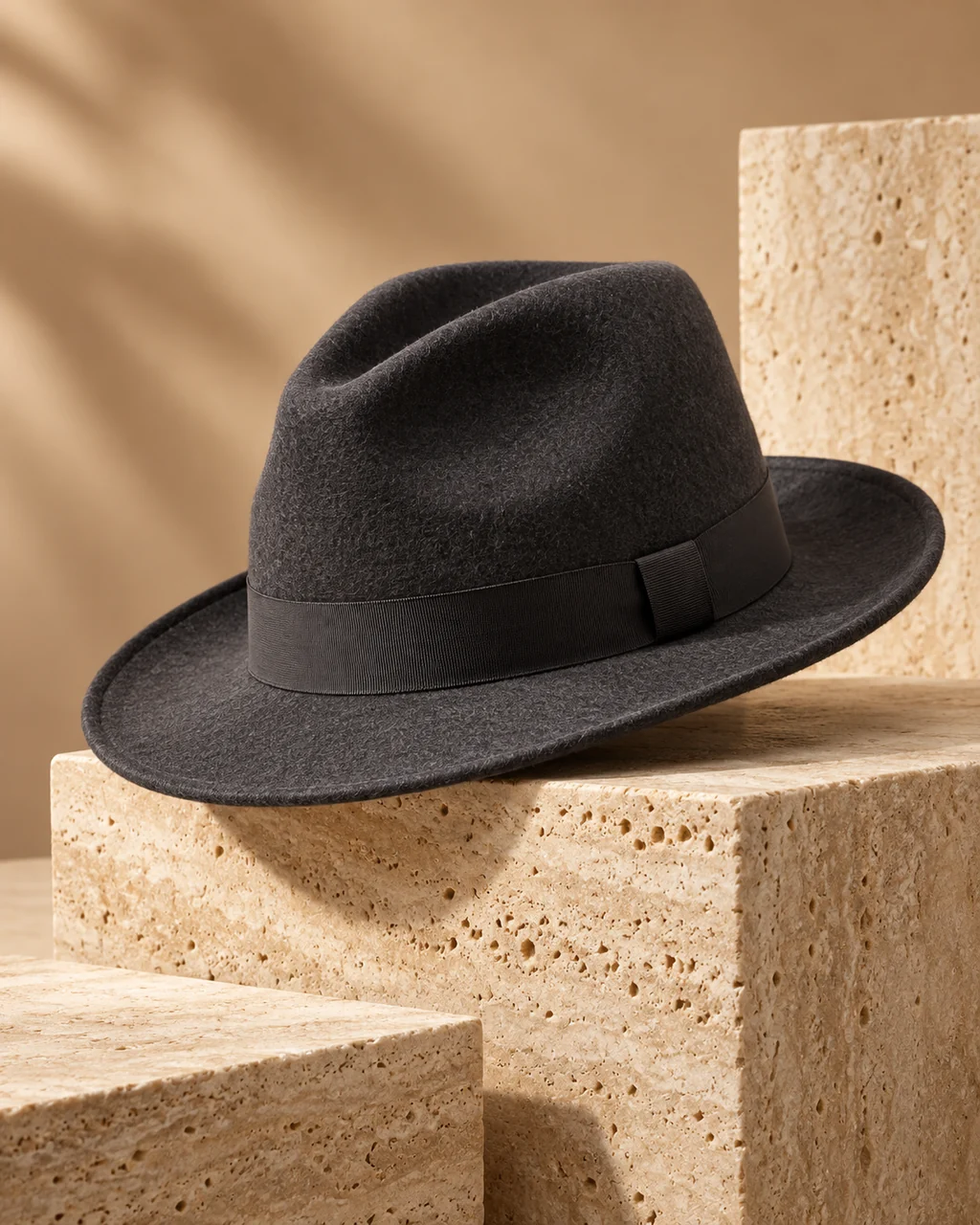 Felt Fedora · Sculptural Plinths