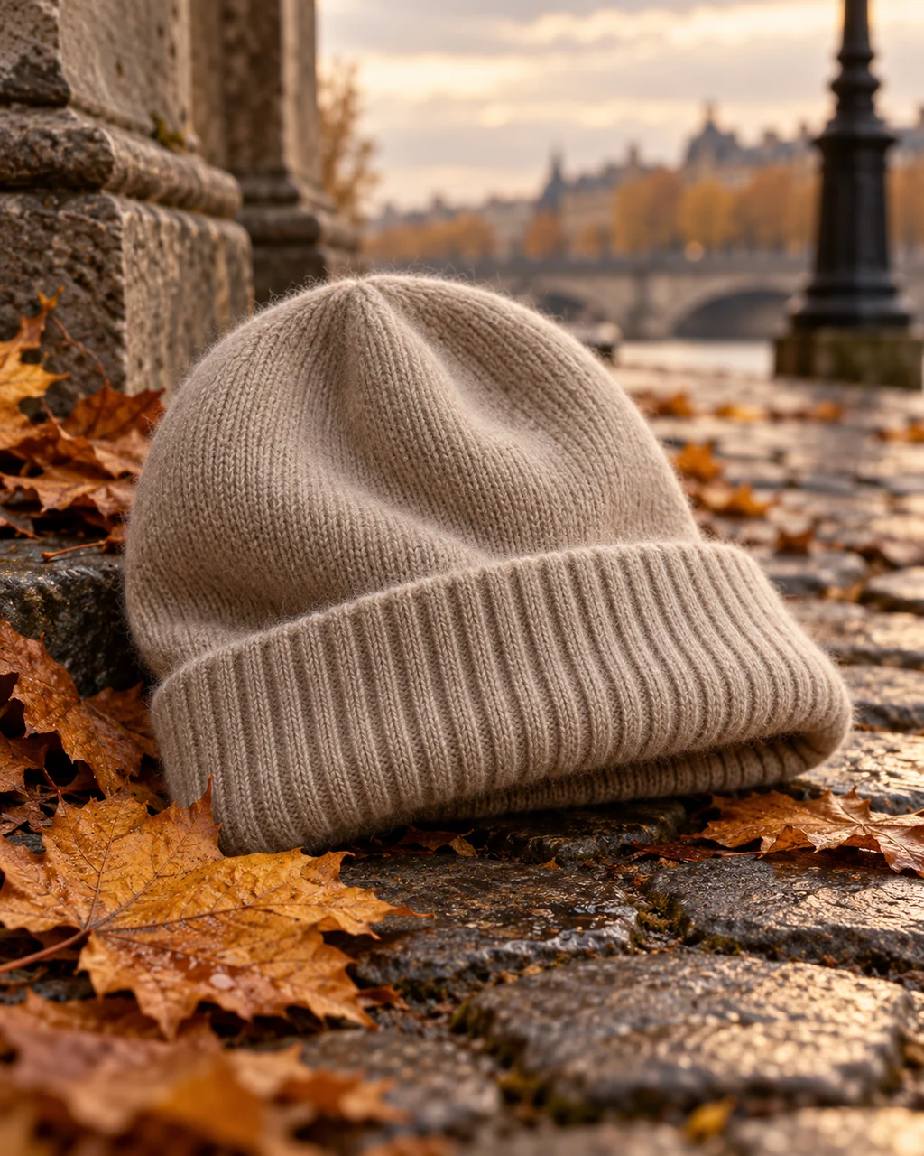 Cashmere Beanie · Autumn Street Corner