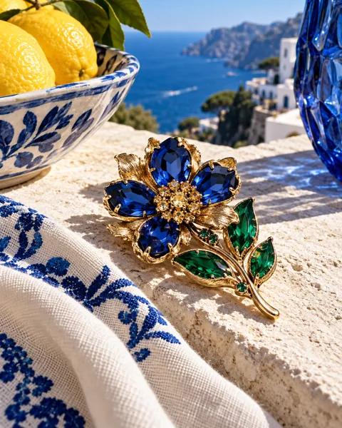 Vintage Brooch · Riviera Sunlight