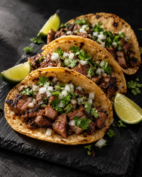 Street-style Tacos · Dark Moody Chiaroscuro