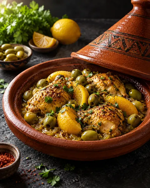 Moroccan Tagine · Dark Moody Chiaroscuro