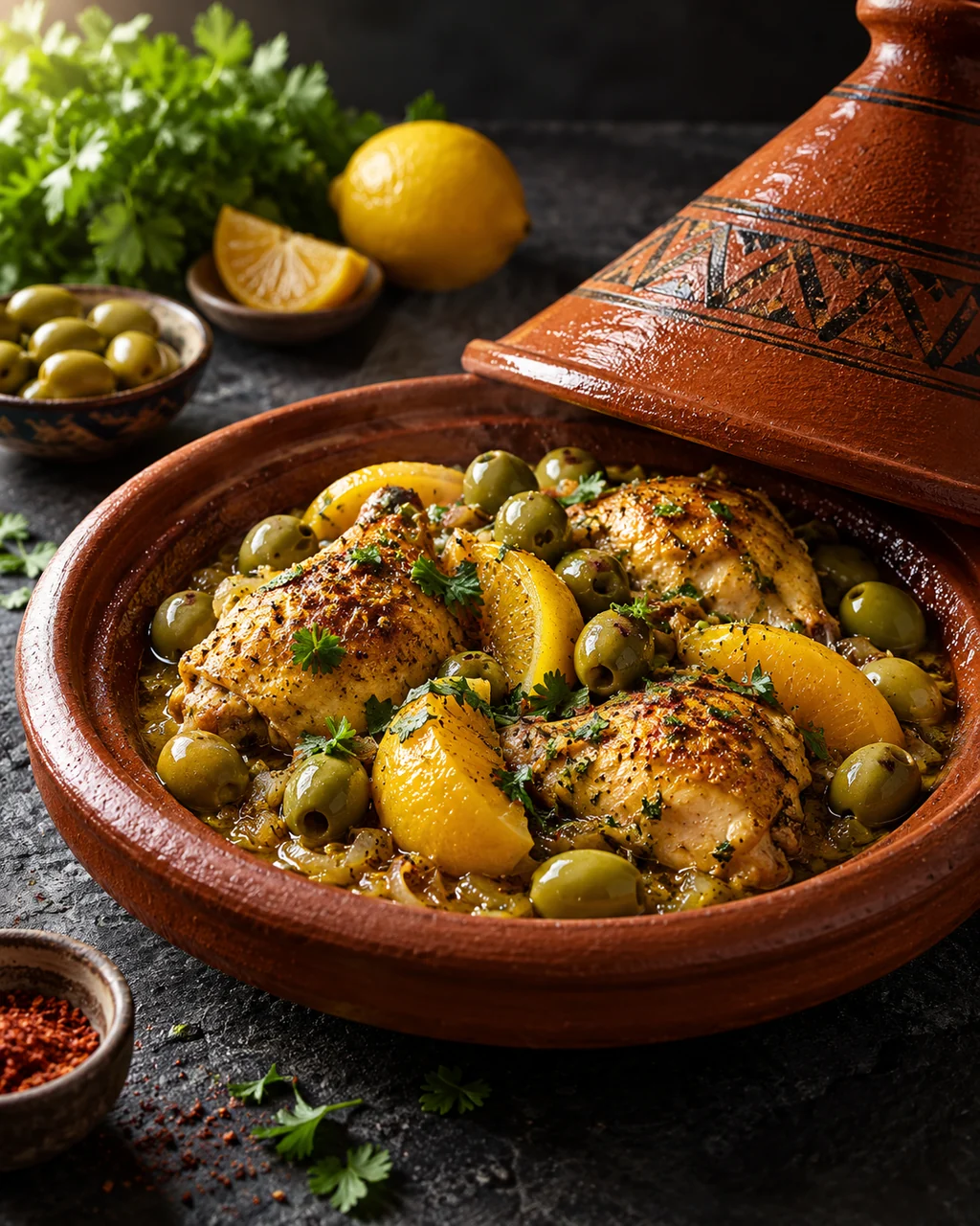 Moroccan Tagine · Dark Moody Chiaroscuro