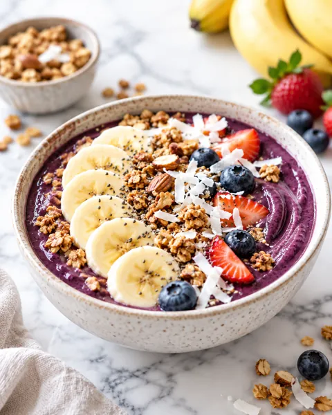 Acai Smoothie Bowl · Bright Marble Minimal