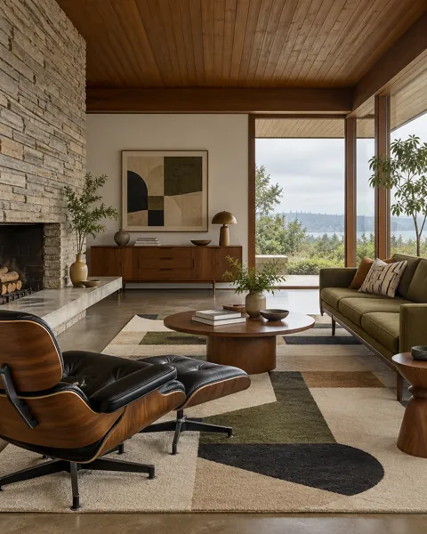 Mid-century Lounge · Soft Overcast Daylight
