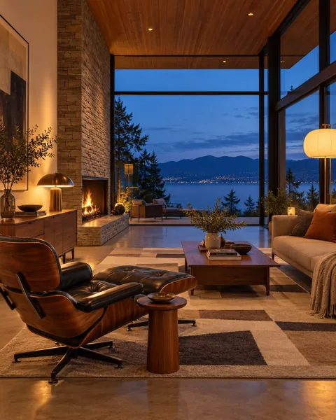 Mid-century Lounge · Blue Hour Glow