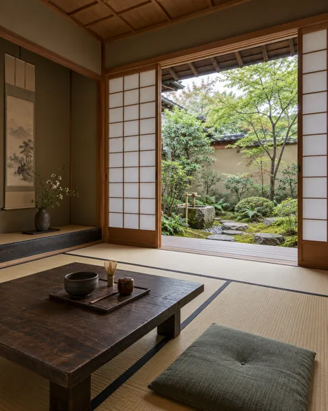 Tatami Tea Room · Soft Overcast Daylight