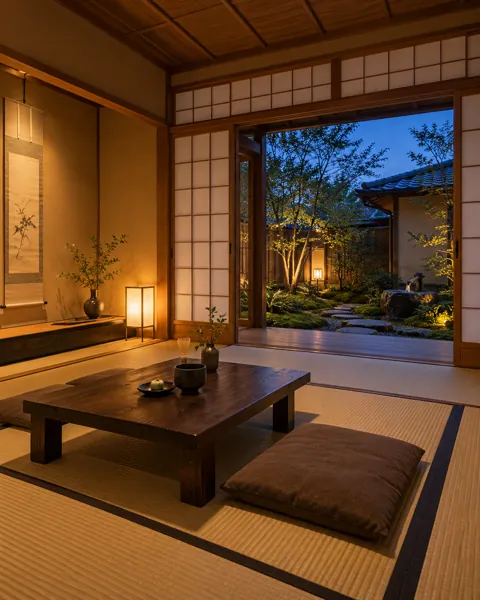 Tatami Tea Room · Blue Hour Glow