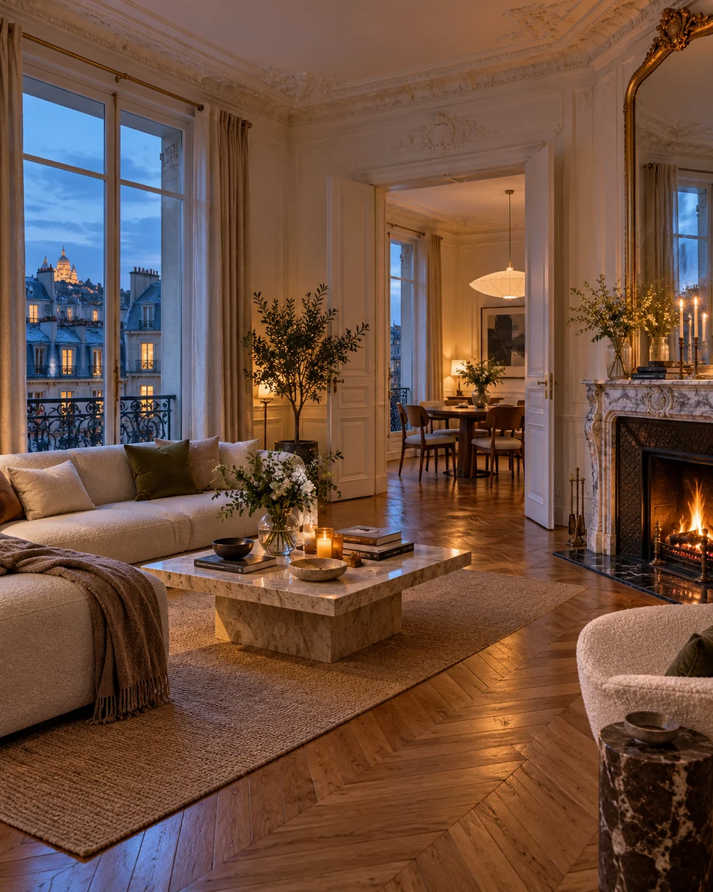 Parisian Apartment · Blue Hour Glow