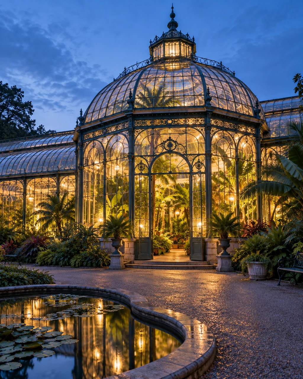 Victorian Conservatory · Blue Hour Glow