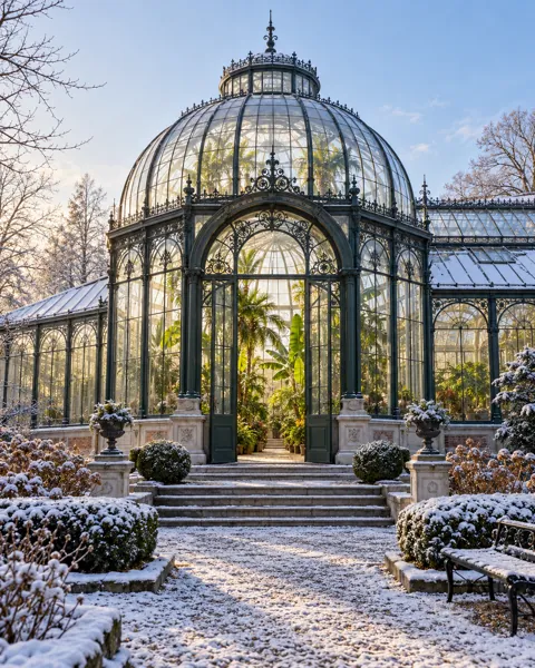 Victorian Conservatory · Winter First Snow