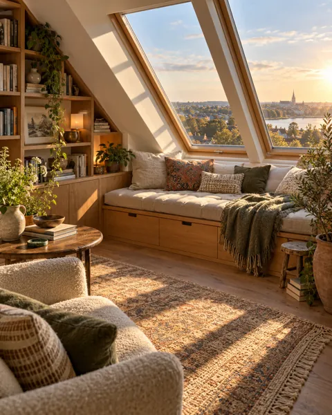 Attic Reading Nook · Golden Afternoon