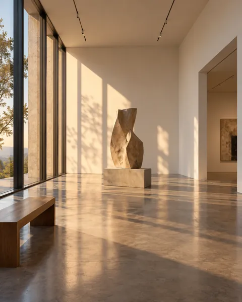 Minimalist Art Gallery · Golden Afternoon