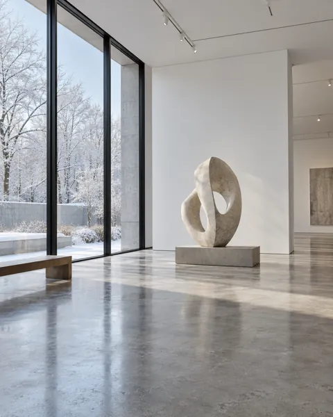 Minimalist Art Gallery · Winter First Snow