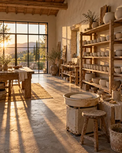 Ceramic Studio · Golden Afternoon