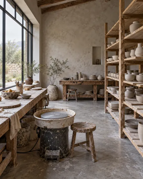 Ceramic Studio · Soft Overcast Daylight