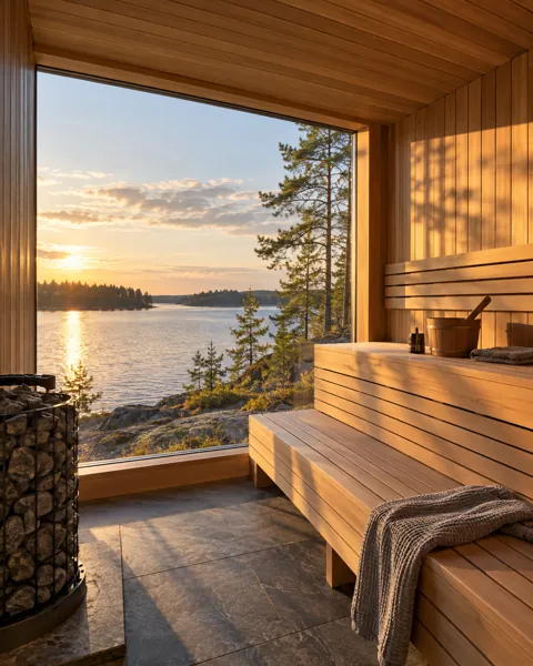 Nordic Sauna Cabin · Golden Afternoon