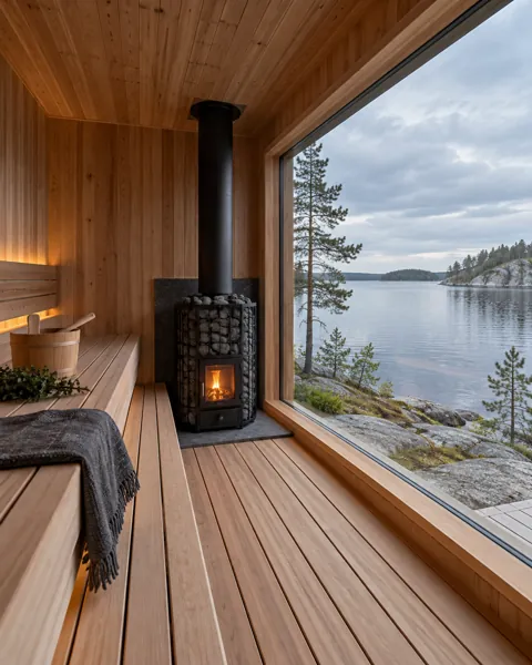Nordic Sauna Cabin · Soft Overcast Daylight