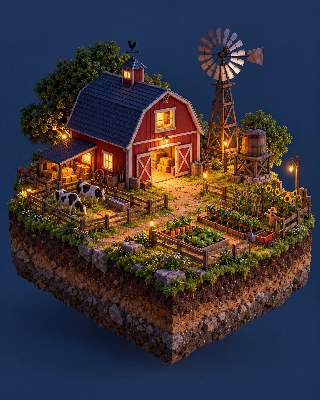 Windmill Farm · Glowing Night