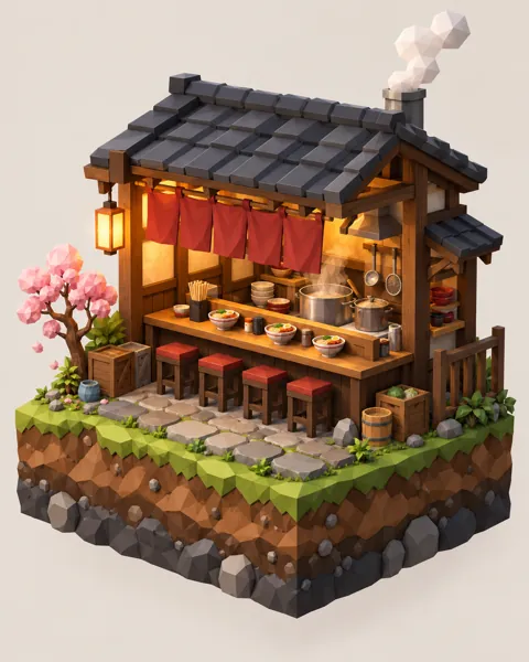 Tiny Ramen Shop · Low-poly Matte