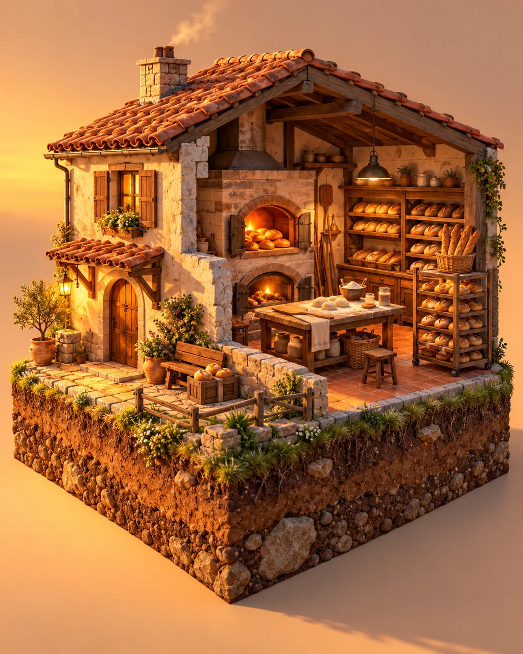 Neighborhood Bakery · Warm Sunset
