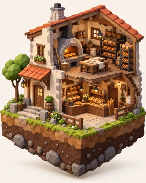Neighborhood Bakery · Low-poly Matte