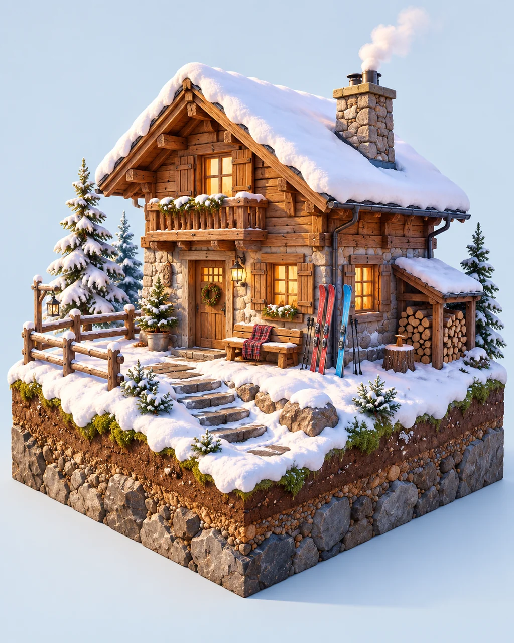 Ski Lodge · Pastel Morning