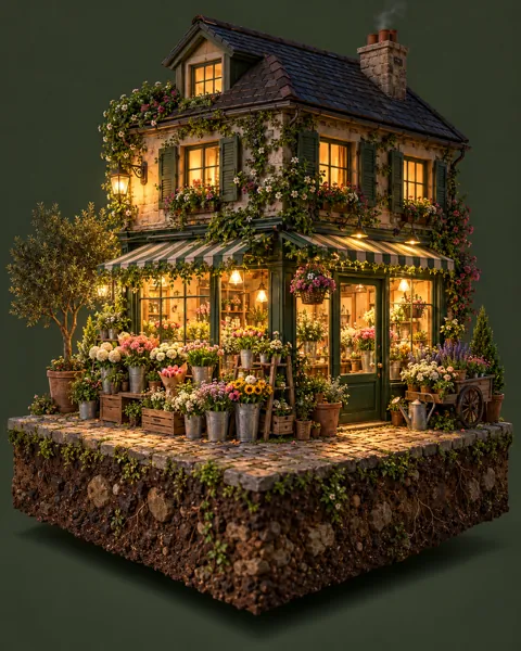 Flower Shop · Glowing Night