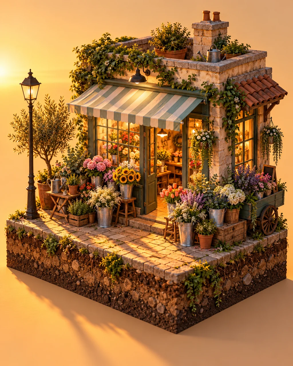 Flower Shop · Warm Sunset
