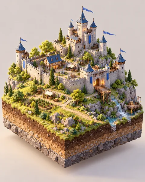 Hilltop Castle · Pastel Morning