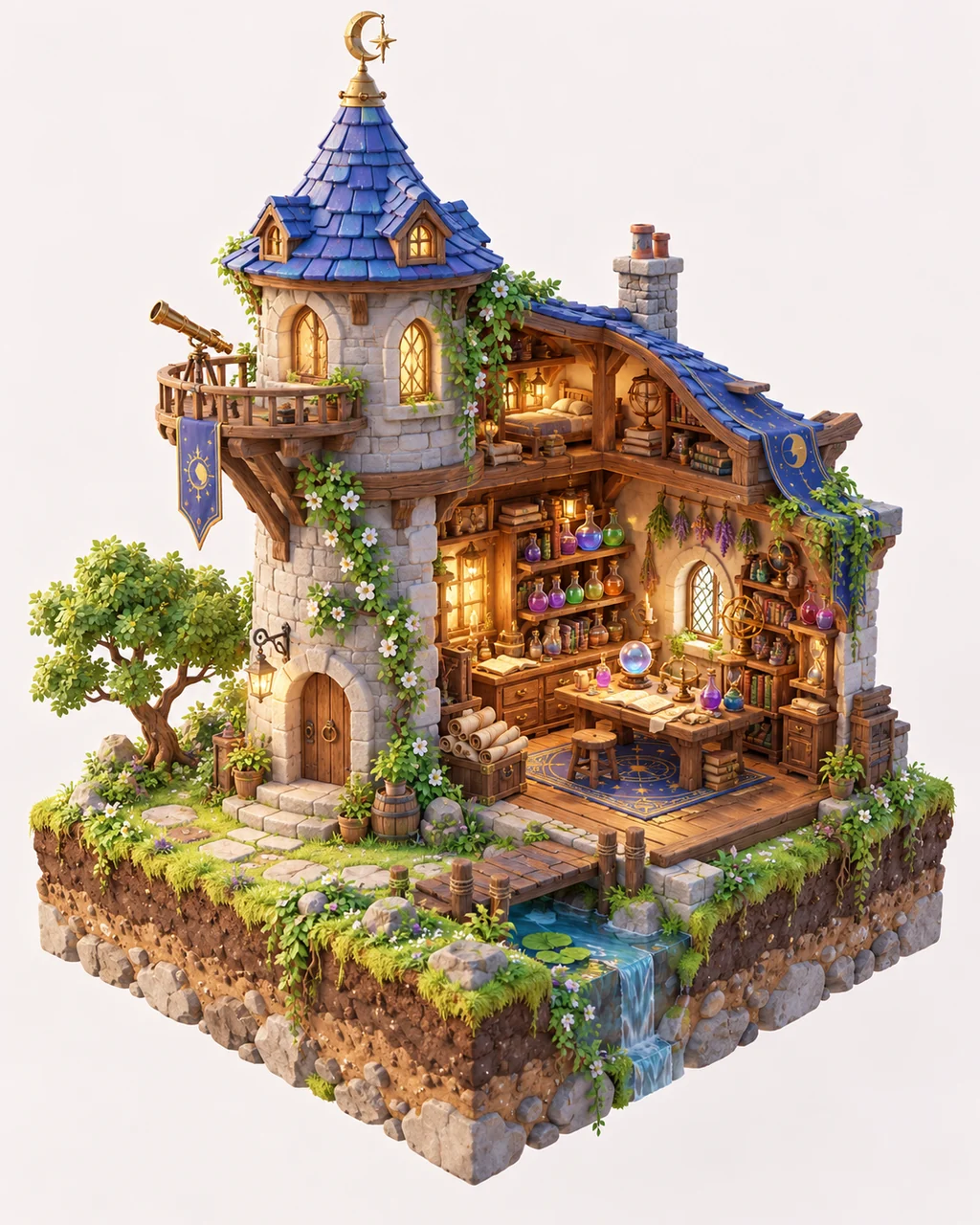 Wizard Tower Workshop · Pastel Morning