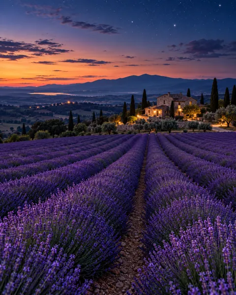 Lavender Fields · Blue Hour Stars