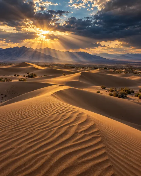 Desert Sand Dunes · After-storm Light