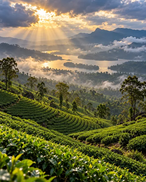 Highland Tea Plantation · After-storm Light