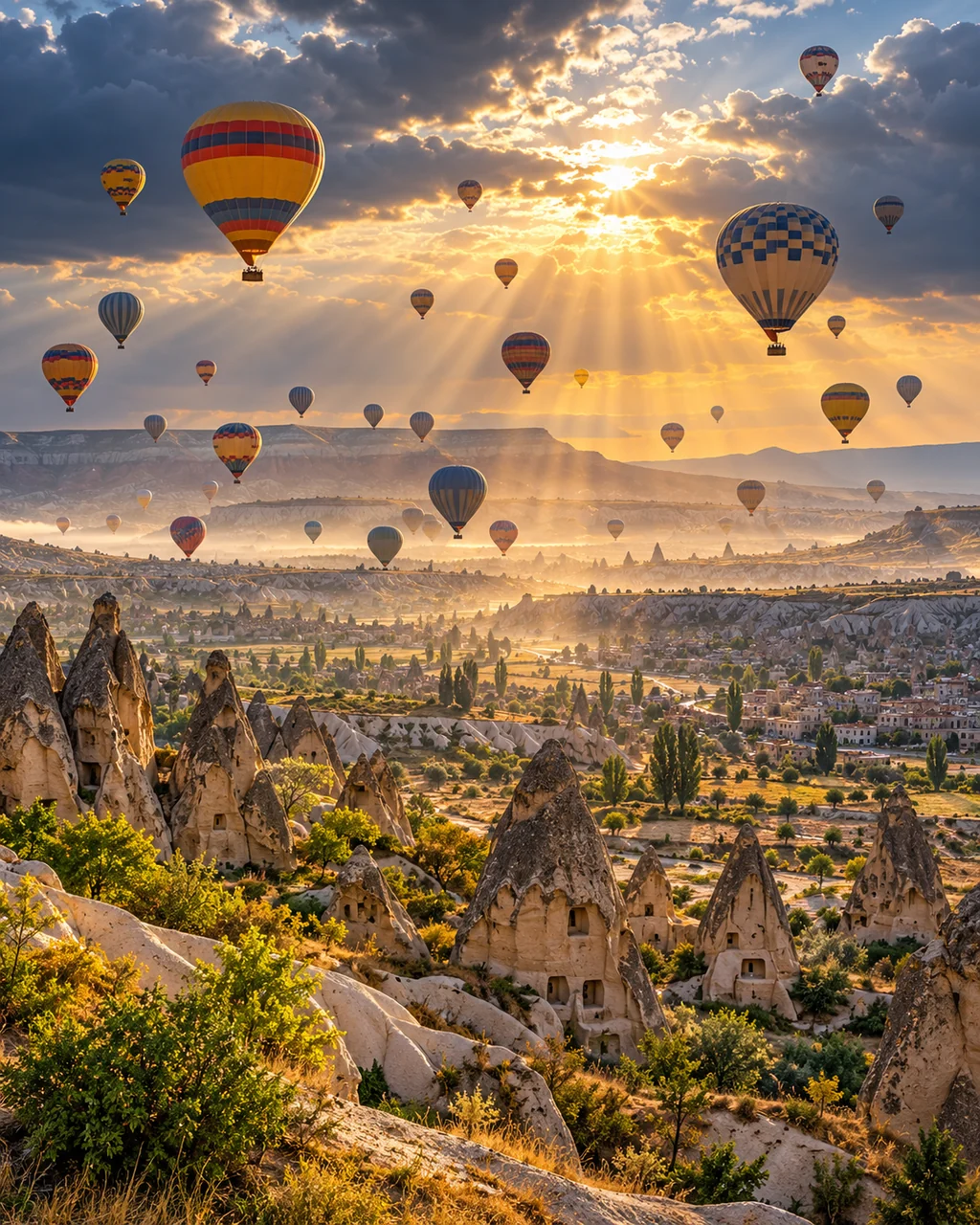 Balloons Over Fairy Chimneys · After-storm Light
