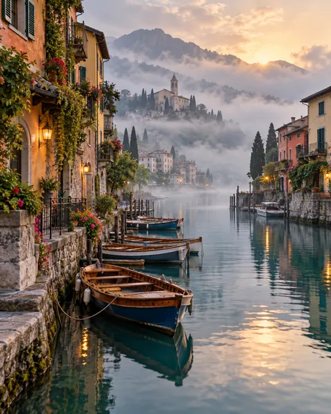 Venetian Canal · Misty Morning