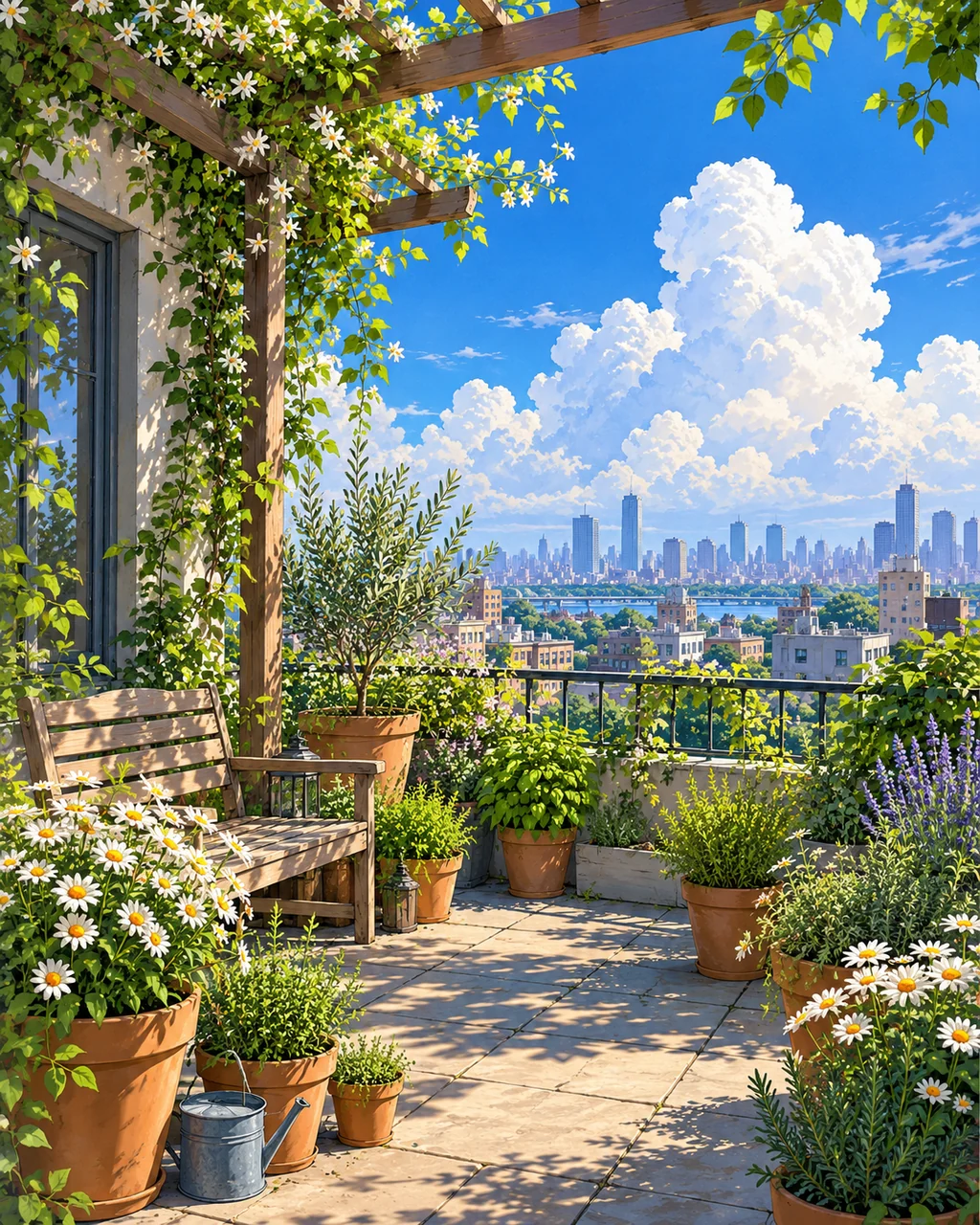 Summer Rooftop Garden