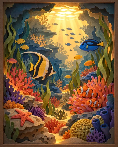 Coral Reef Seabed · Backlit Lightbox