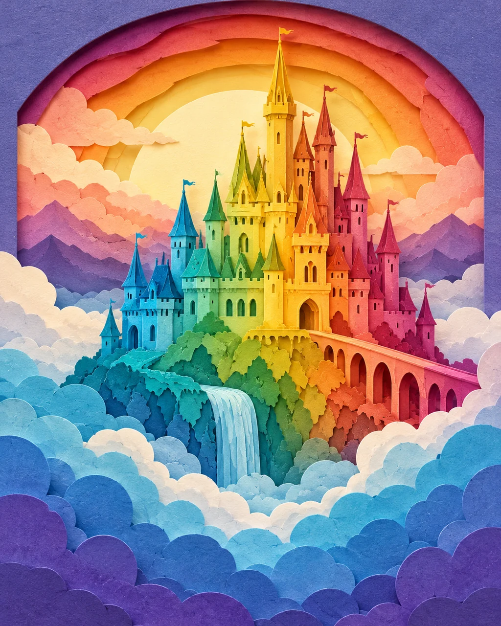 Castle in the Clouds · Rainbow Gradient Layers