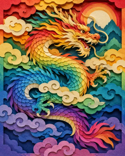 Dragon Dance · Rainbow Gradient Layers