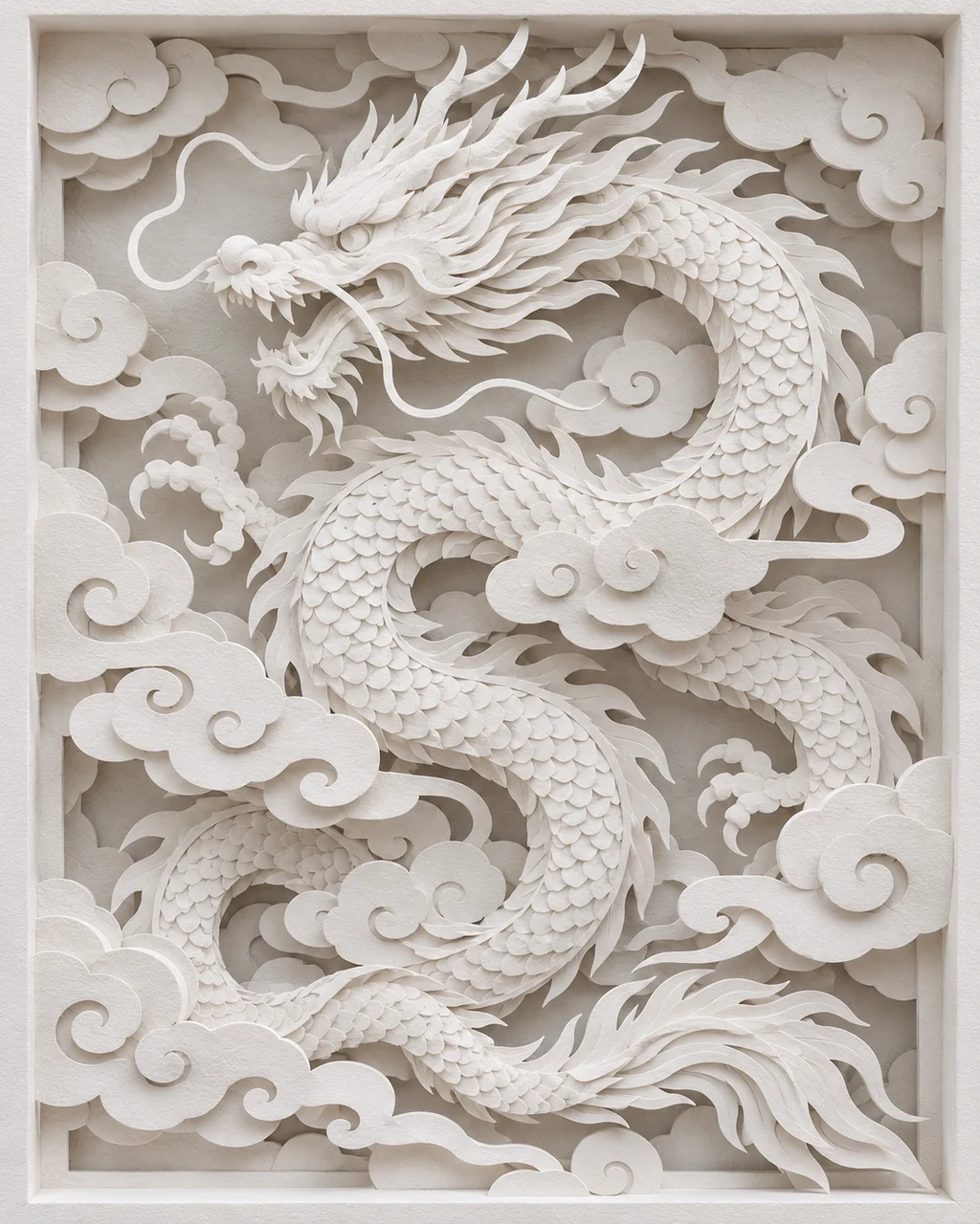 Dragon Dance · All-white Paper