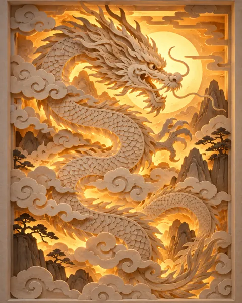 Dragon Dance · Backlit Lightbox