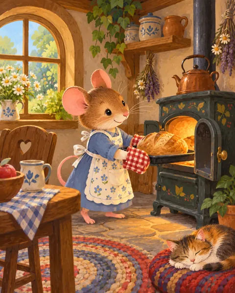 Mouse Baker · Gouache Storybook