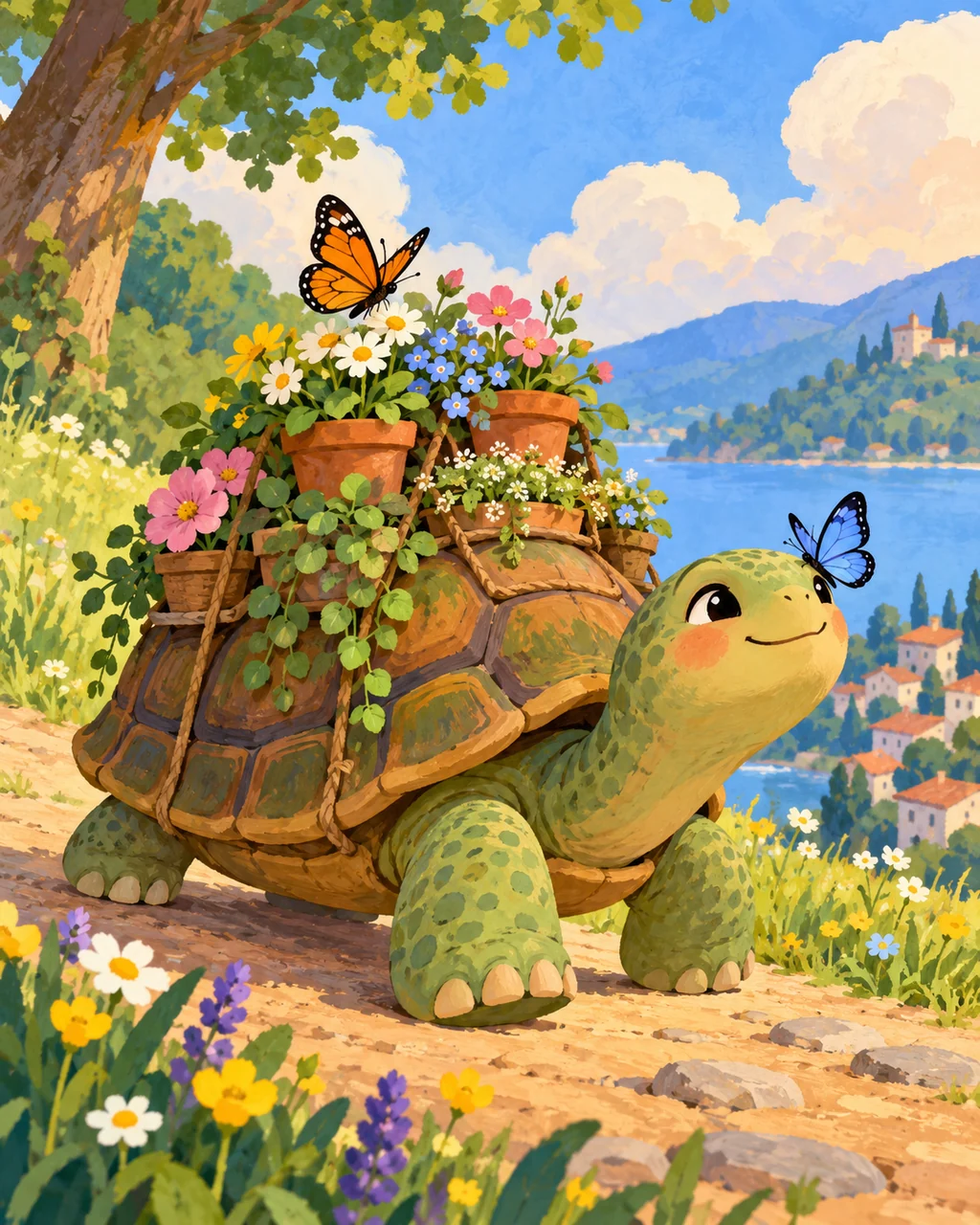 Turtle Garden Express · Gouache Storybook