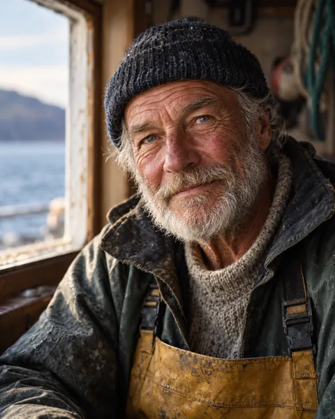 Weathered Fisherman · Soft Window Light