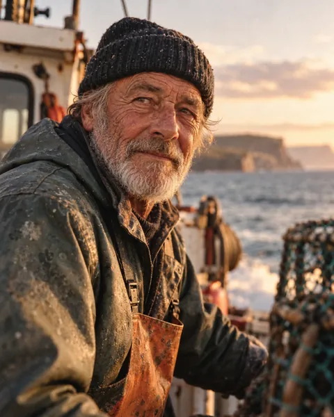 Weathered Fisherman · Analog Film Look
