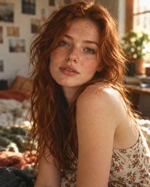 Freckled Redhead · Analog Film Look