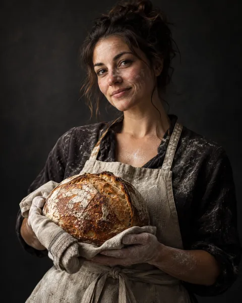 Flour-dusted Baker · Low-key Studio
