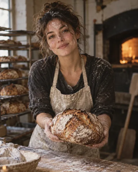 Flour-dusted Baker · Analog Film Look